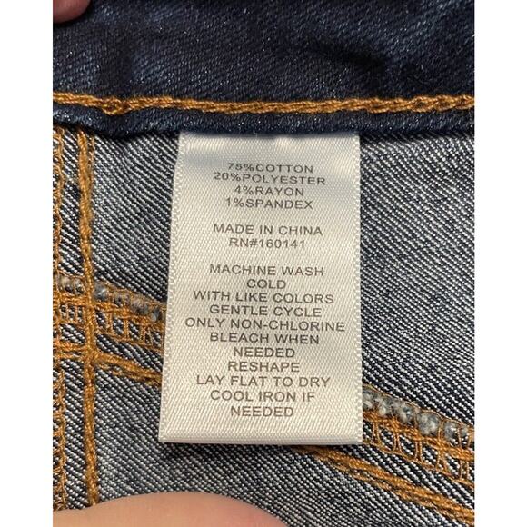 FRYE Denim Skirt Size 6 Culver Button Down A-Line Pockets Belt Loops Western - Picture 6 of 6